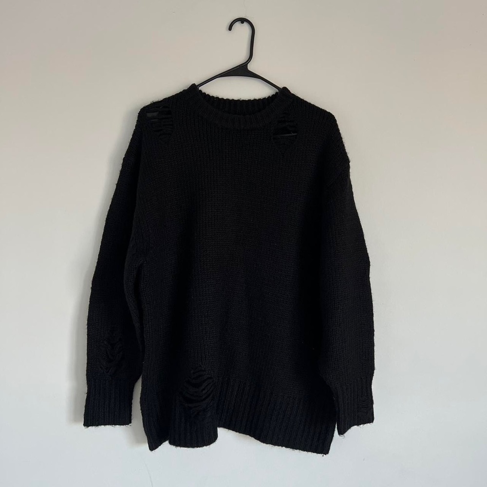 Oak & Fort distressed sweater